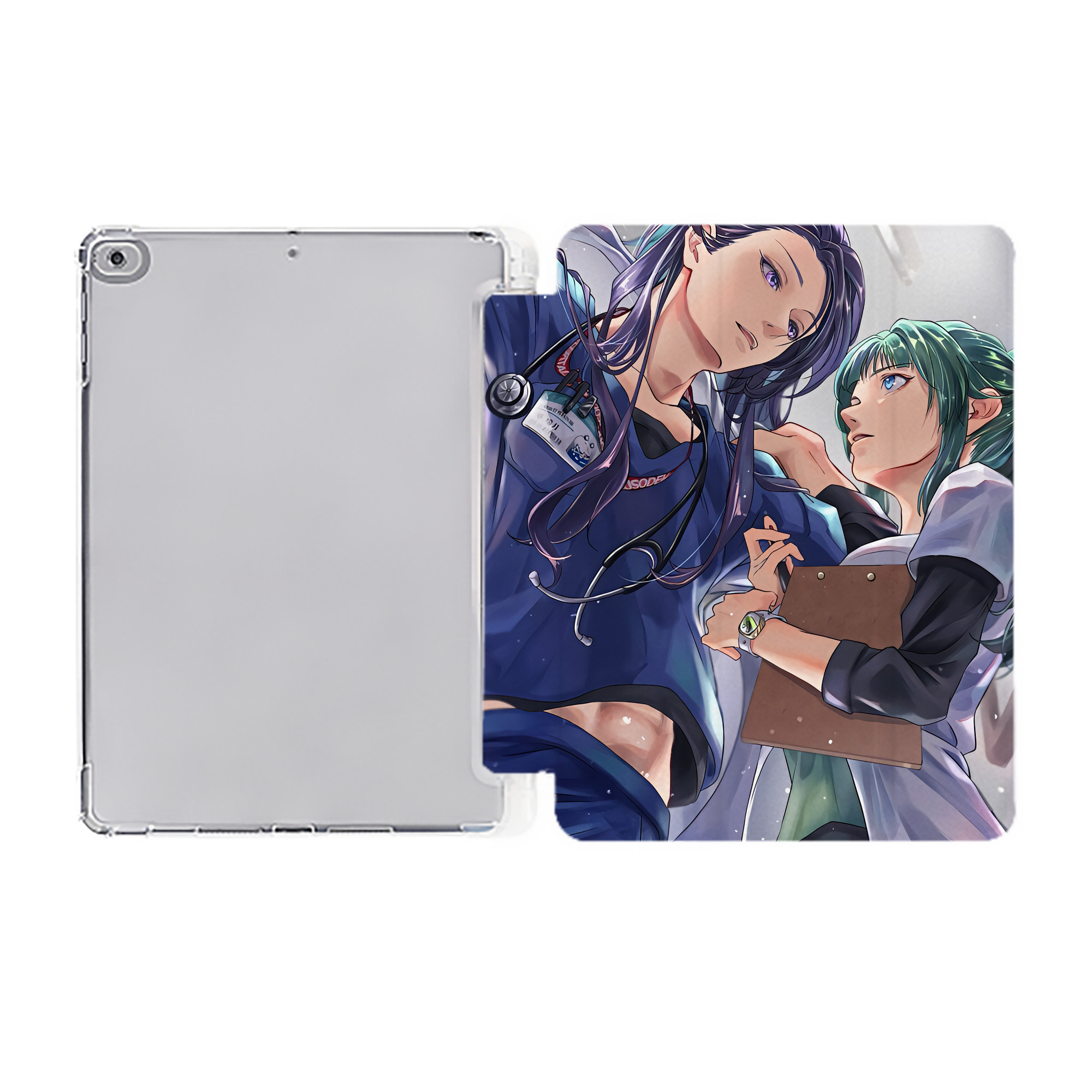 （画像用） 薬屋のひとりごと The Apothecary Diaries IPad ケース ペン収納付き 三つ折りスタンド PUレザー×シリコン 対応機種9.5/10.5/10.9インチ